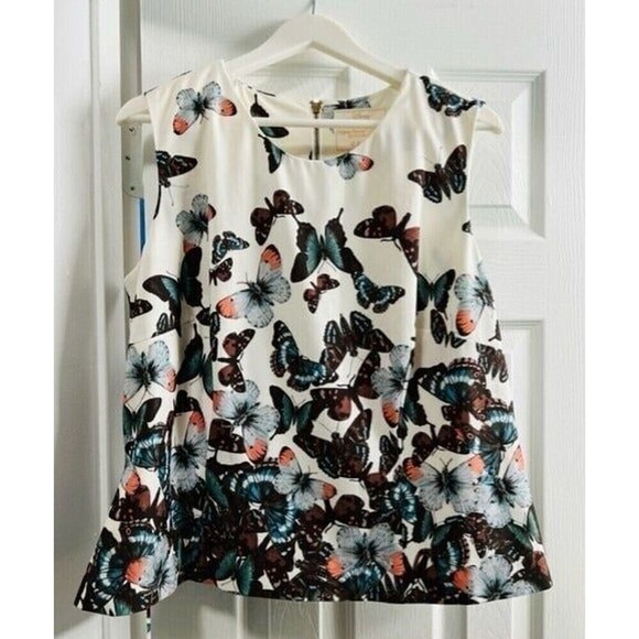 Disney Cinderella By Coco Rocha Dauphine Top Butterfly Print Multicolor Size 16 - Picture 1 of 2